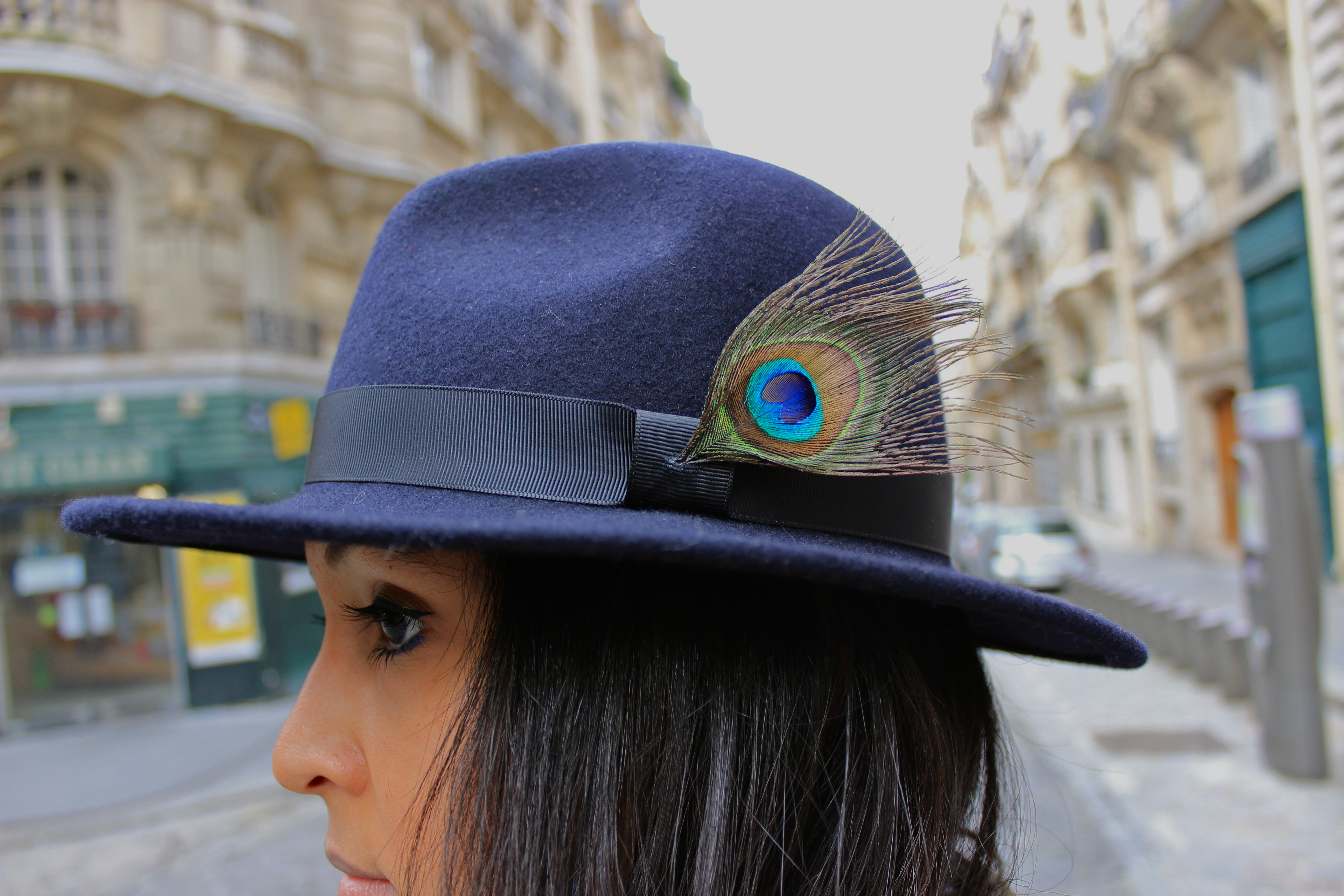 Like a sir-look-DIY peacock hat
